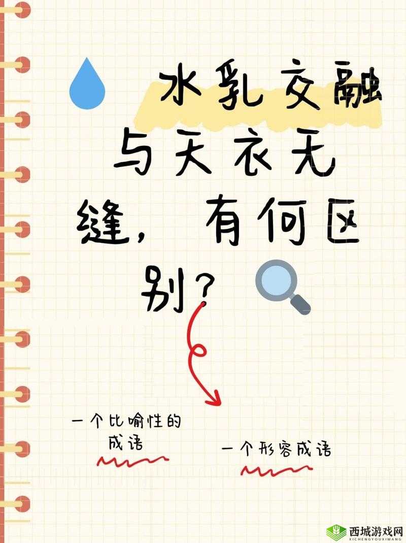 水乳交融和天衣无缝的区别：深度解析